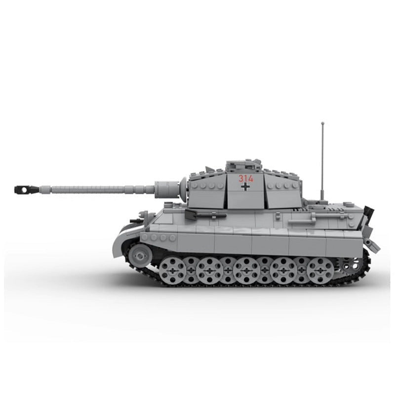 Heavy Armored Tank MOC Building Kit | 1:35 Scale Military Model Set - 2