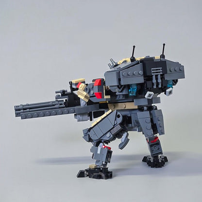 Heavy Combat Mech Titan Building Kit with Predator Cannon | LEGO-Compatible MOC - 3