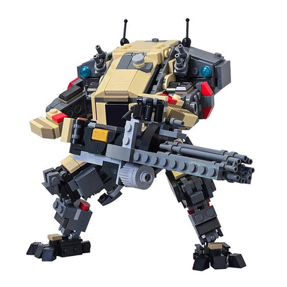 Heavy Combat Mech Titan Building Kit with Predator Cannon | LEGO-Compatible MOC - 5