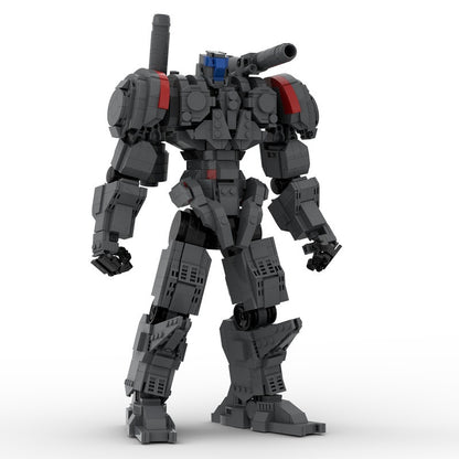 Heavy Combat Mecha MOC Building Kit | 14-Inch Sci-Fi Mechanical Figure - 1