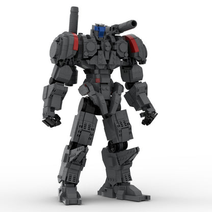 Heavy Combat Mecha MOC Building Kit | 14-Inch Sci-Fi Mechanical Figure - 2
