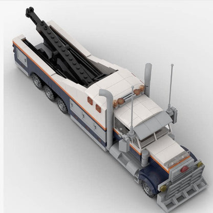 Heavy-Duty City Recovery Tow Truck MOC Building Kit - 4