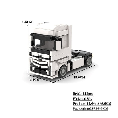 Heavy-Duty European Transport Truck MOC Building Kit | Cargo Vehicle Model - 2