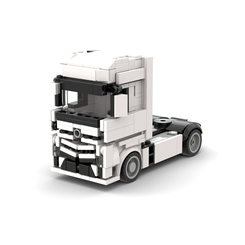 Heavy-Duty European Transport Truck MOC Building Kit | Cargo Vehicle Model - 3