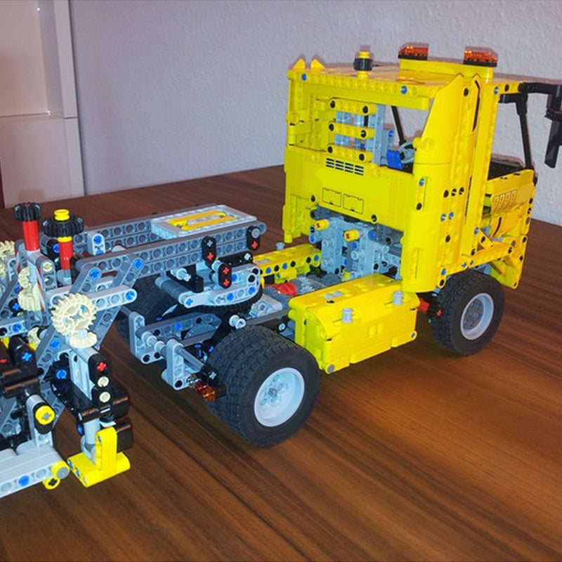 Heavy Duty Low Loader Trailer Building Kit | LEGO-Compatible MOC - 3