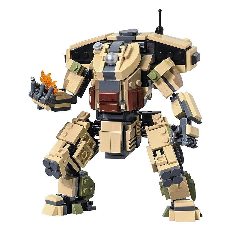 Heavy Flame Combat Titan Mecha MOC Building Kit | Sci-Fi Robot Model - 1