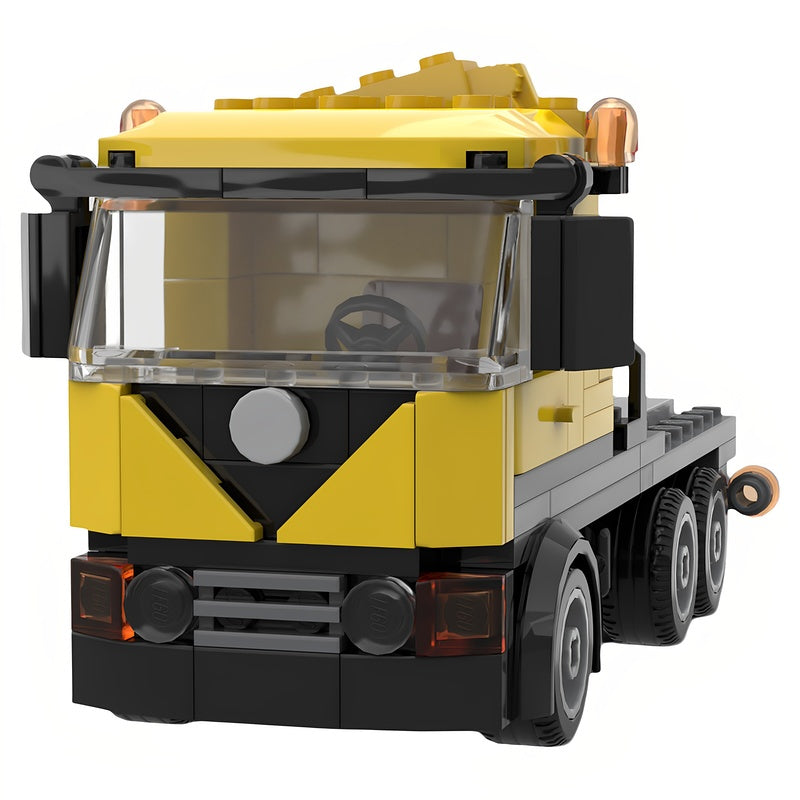 Heavy Haulage Low-Loader Truck with Trailer MOC Building Kit - 2