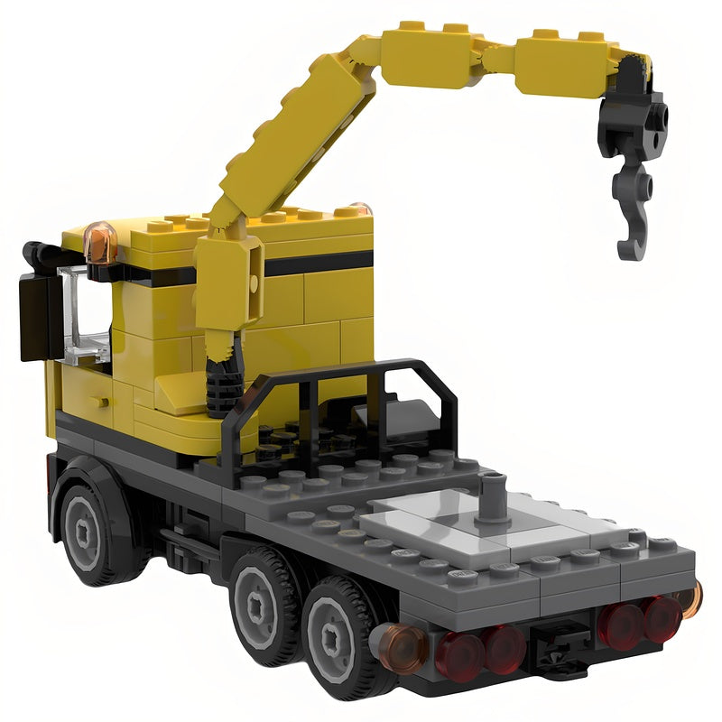 Heavy Haulage Low-Loader Truck with Trailer MOC Building Kit - 4