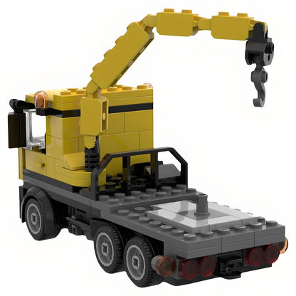 Heavy Haulage Low-Loader Truck with Trailer MOC Building Kit - 4