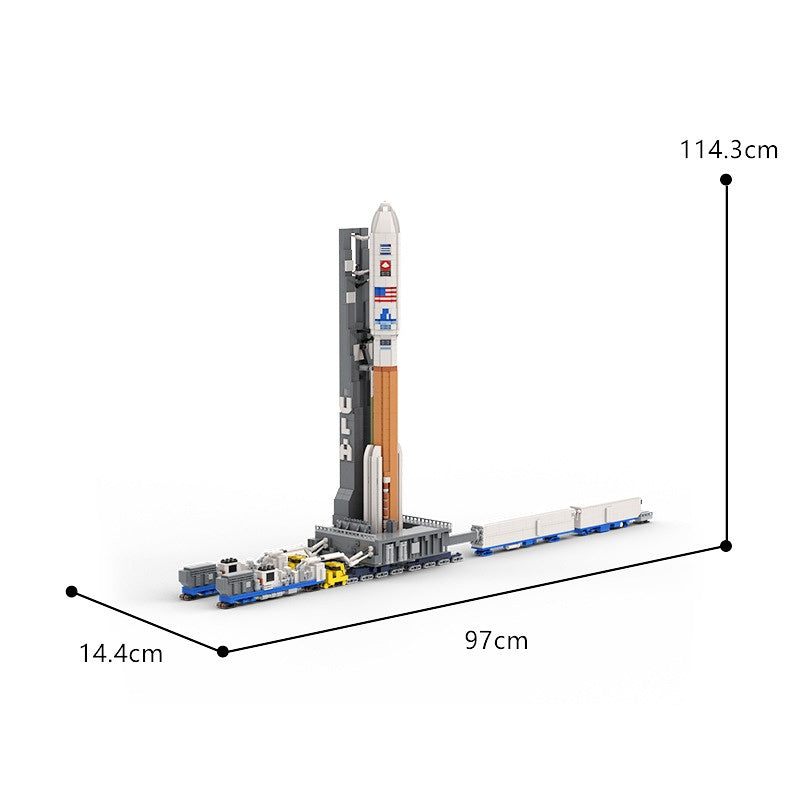 Heavy-Lift Rocket Transporter MOC Building Kit | 1:110 Display - 6