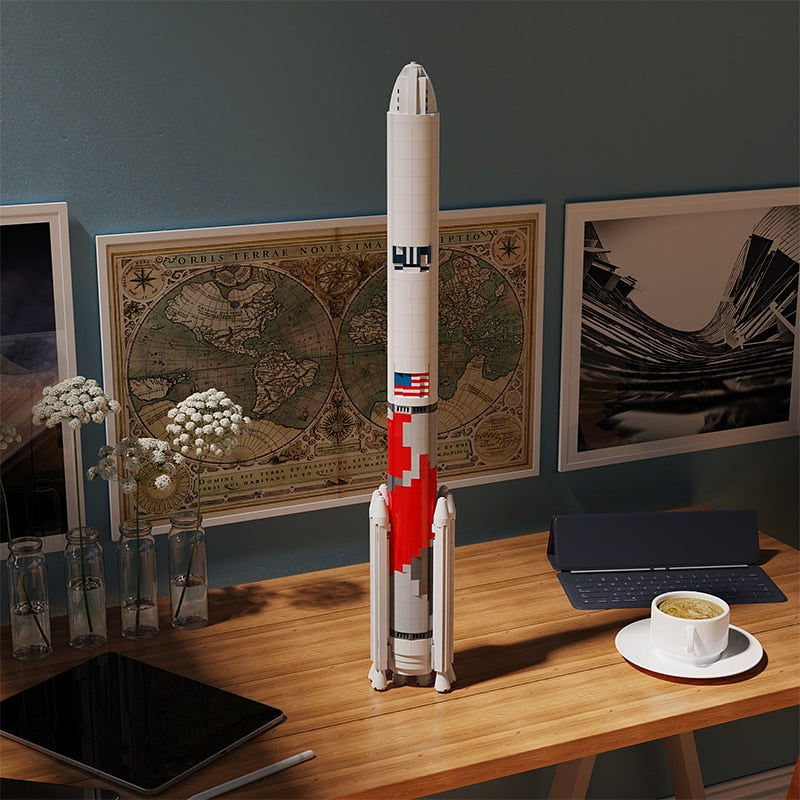 Heavy-Lift Vulcan Rocket MOC Building Kit | 1:110 Scale Space Model - 6