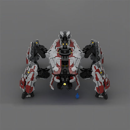 Heavy Quad-Leg Sci-Fi Siege Walker MOC Building Kit - 2