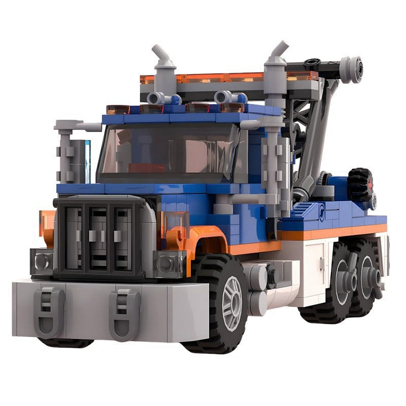 Heavy Wrecker Tow Truck MOC Building Kit | Recovery Vehicle Model - 3
