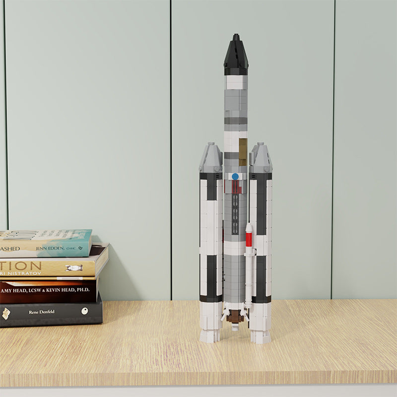 Hercules 3C SpaceShip Building Kit | 1:110 Scale | LEGO-Compatible MOC - 3