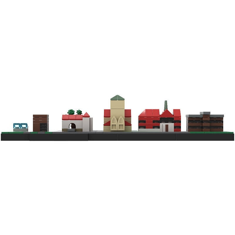 Herne Skyline MOC Architecture Building Kit | City Landmark Display Model - 3