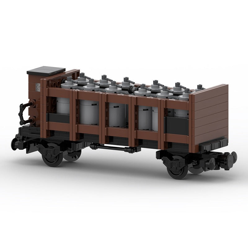 Historic Acid Freight Wagon MOC Train Kit | German Railway Cargo Model Build - 3