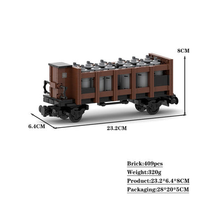 Historic Acid Freight Wagon MOC Train Kit | German Railway Cargo Model Build - 4