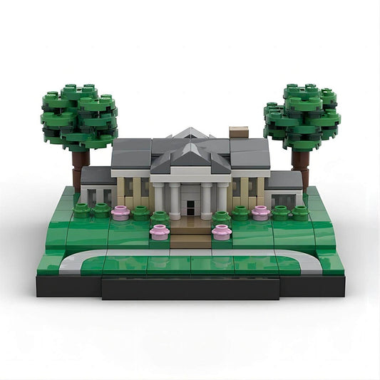Historic Estate MOC Architecture Building Kit | Landmark Mansion Model Set - 1