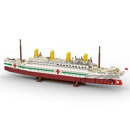 HMHS Britannic Historic Hospital Ship MOC Building Kit | 1:400 Scale - 3
