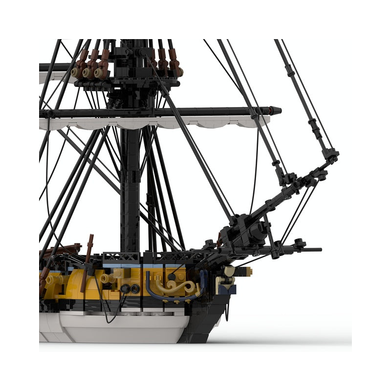 HMS Challenger Sloop Of War MOC Historical Ship Building Kit - 5