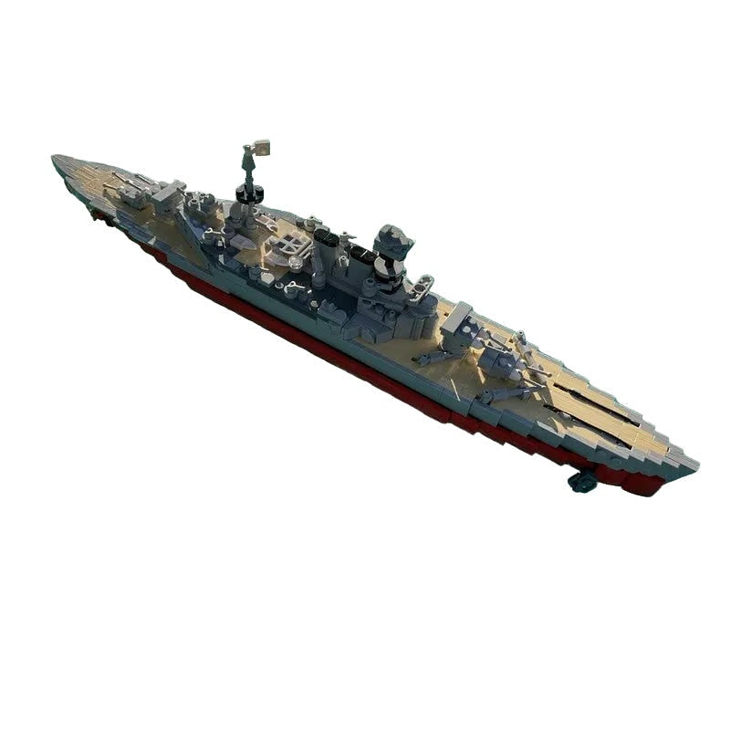 HMS Hood Battlecruiser MOC Building Kit | 1:400 WWII Naval Display Model - 1