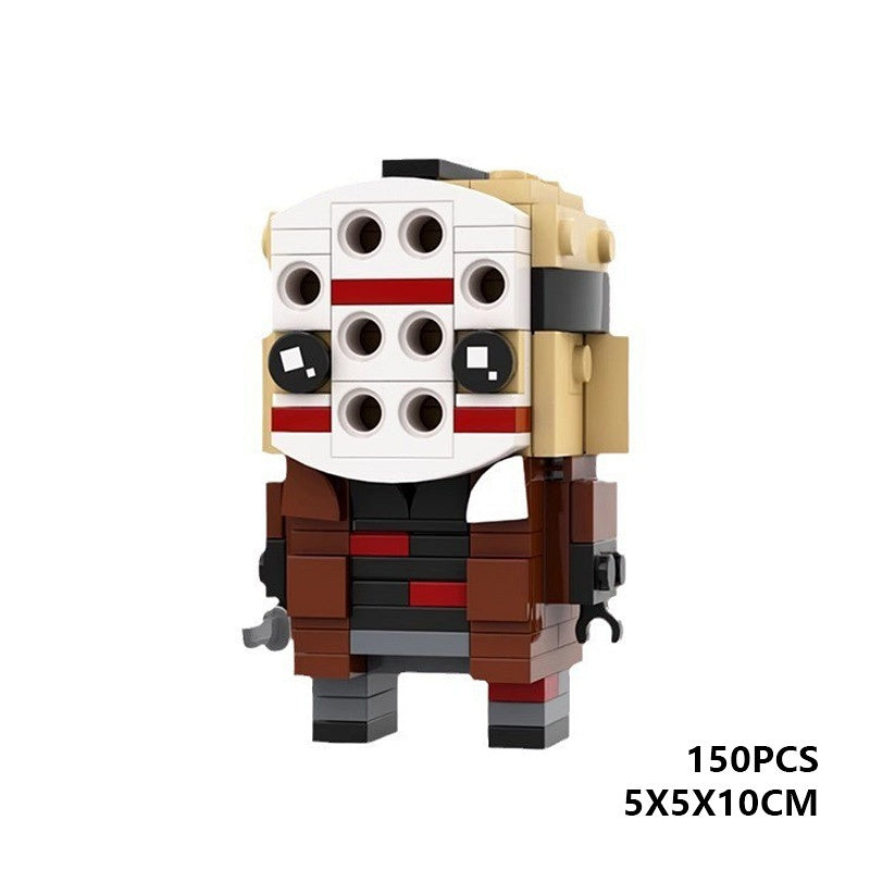 Hockey Mask Slasher Horror BrickHeadz Building Kit | LEGO-Compatible MOC - 3