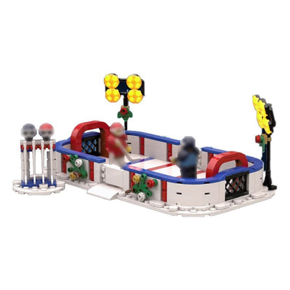 Hockey Stadium MOC Building Kit | Winter Village Sports Architecture - 2