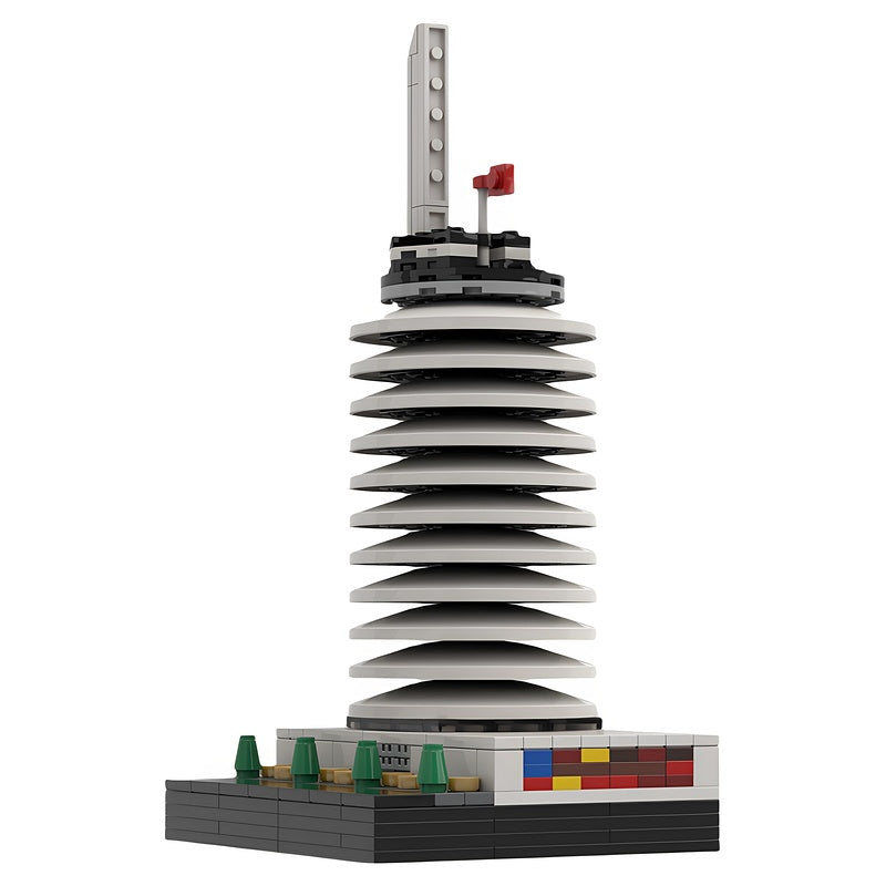 Hollywood Circular Music Tower 1:650 MOC Building Kit - 1