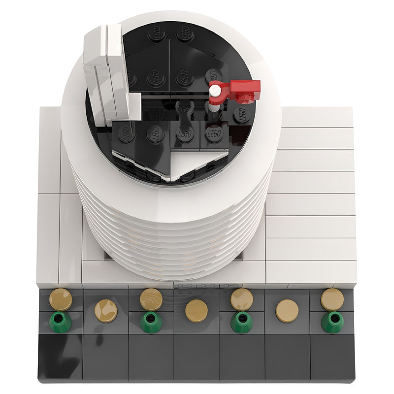 Hollywood Circular Music Tower 1:650 MOC Building Kit - 4