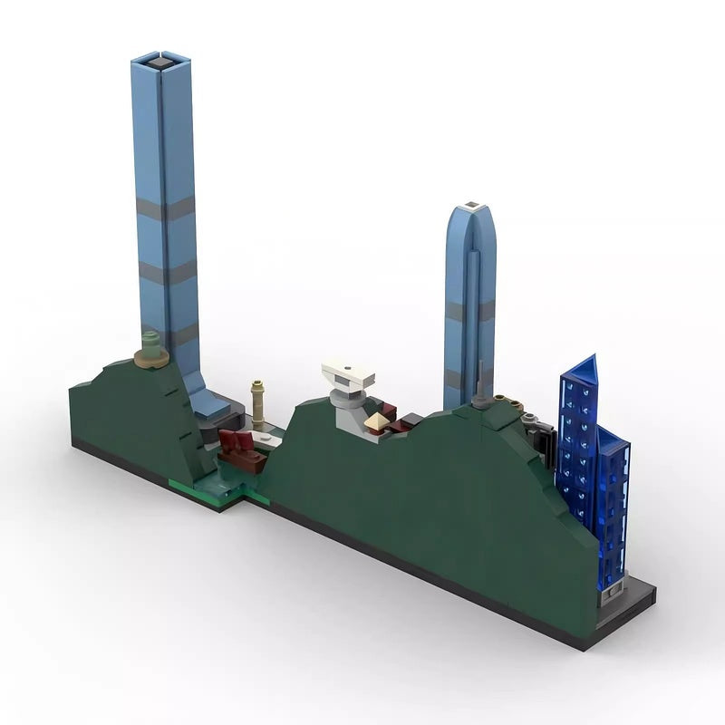 Hong Kong Skyline Building Kit | LEGO-Compatible MOC - 3