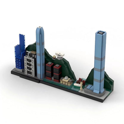 Hong Kong Skyline MOC Building Kit | City Architecture Display Model - 9