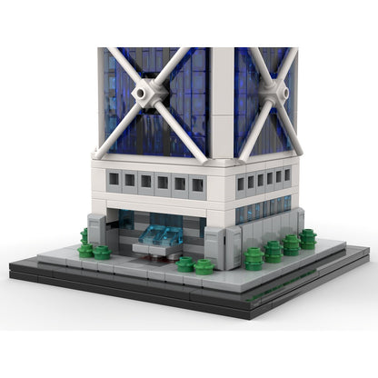 Hong Kong Triangular Skyscraper 1:800 MOC Building Kit - 4