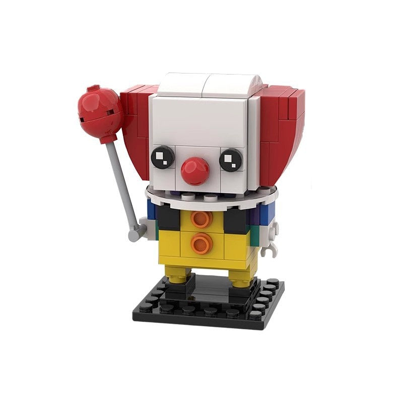 Horror Clown BrickHeadz Building Kit | LEGO-Compatible MOC - 1