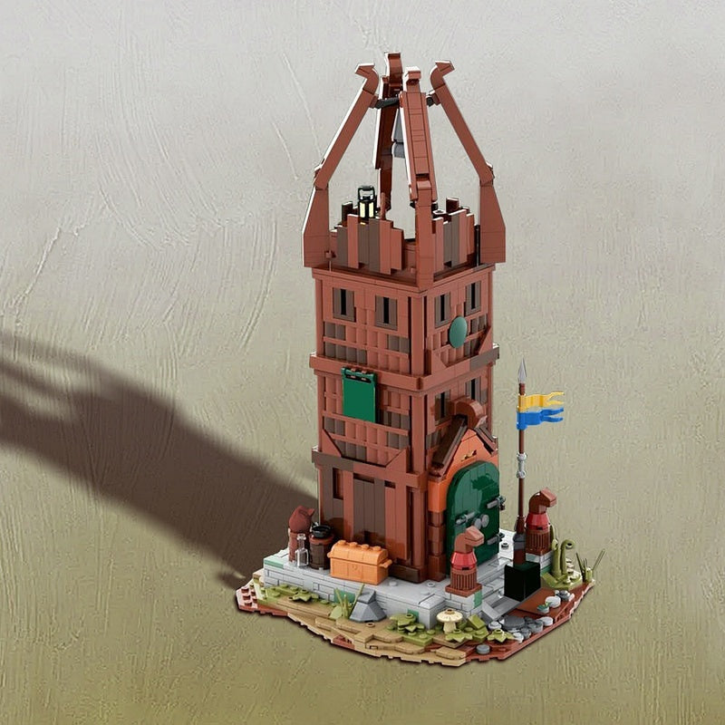 Horse Lord Watchtower MOC Building Kit | Medieval Castle Tower Model - 4