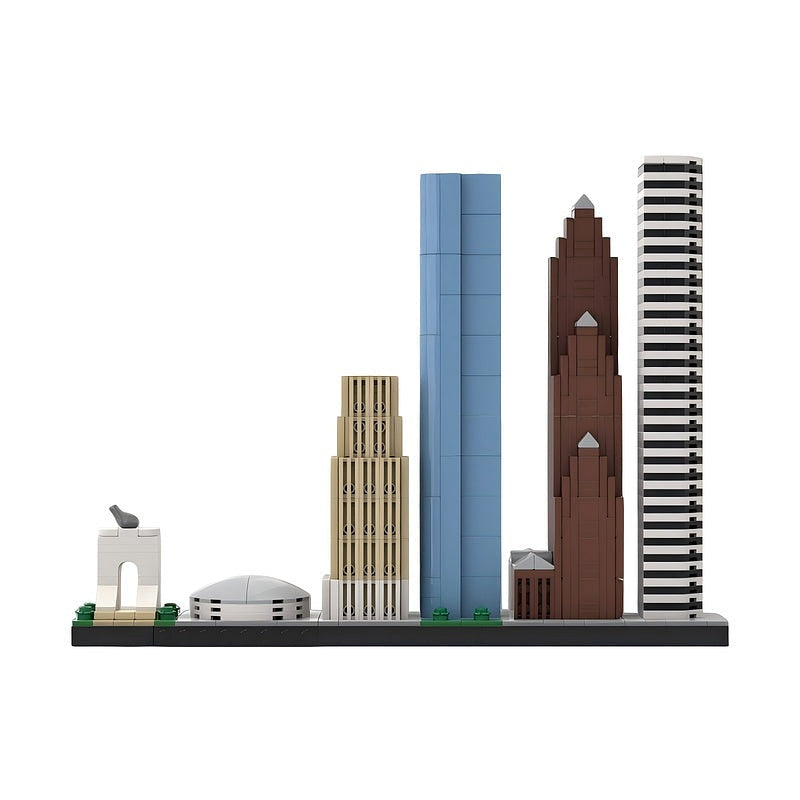 Houston Texas Skyline MOC Building Kit | City Architecture Display Model - 1
