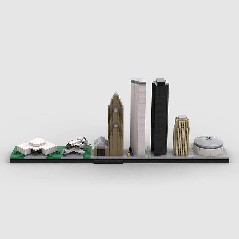 Houston Texas Skyline MOC Building Kit | City Architecture Display Model - 5