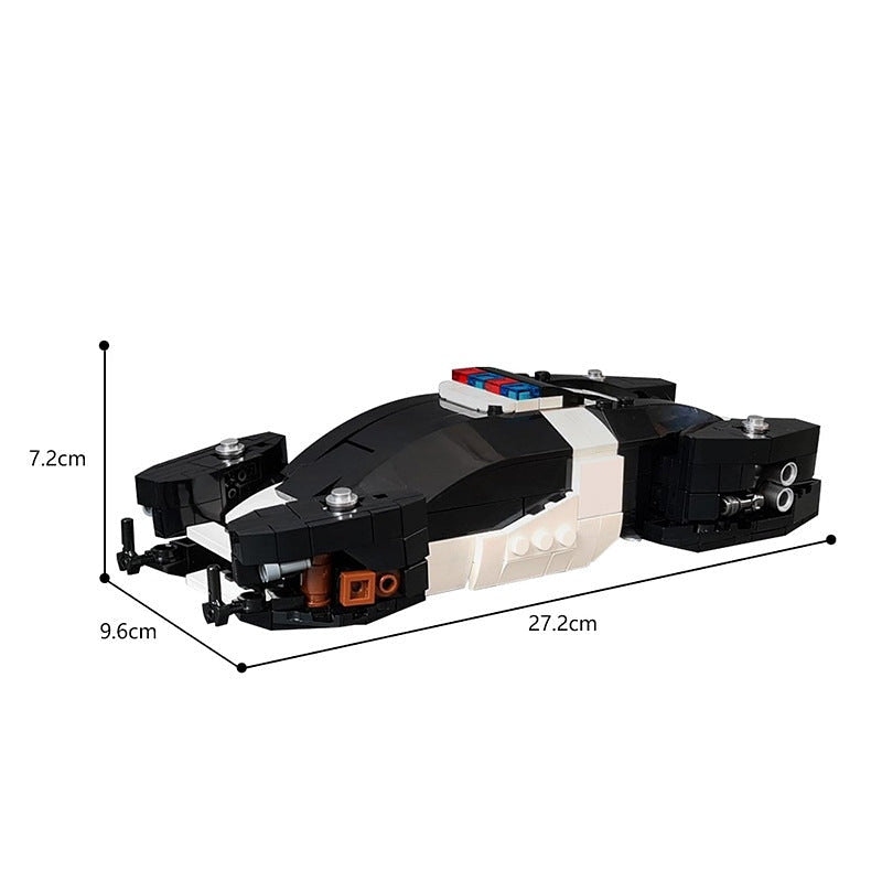Hovering Police Car MOC Building Kit | Futuristic Patrol Vehicle - 4
