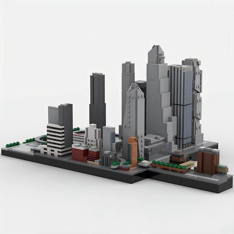 Hudson Yards NYC Skyline MOC Building Kit | Modern Skyscraper Model - 2