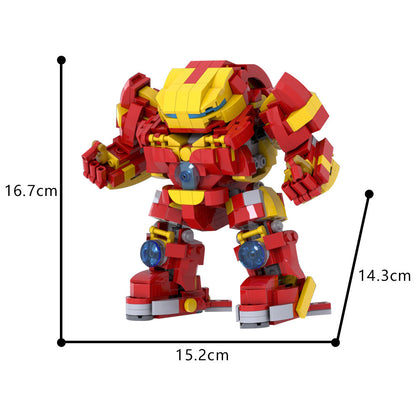 hulkbuster building set | iron man | moc-170659 - 4