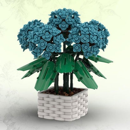Hydrangea Building Kit | LEGO-Compatible MOC - 2