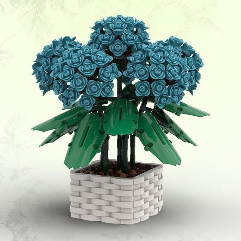 Hydrangea Building Kit | LEGO-Compatible MOC - 3