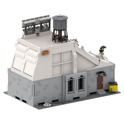 Ice-Themed Nightclub & Office MOC Building Kit - 2