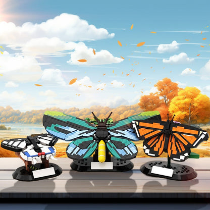 Iconic Butterflies MOC Building Kit | Realistic Butterfly Animal Model - 4