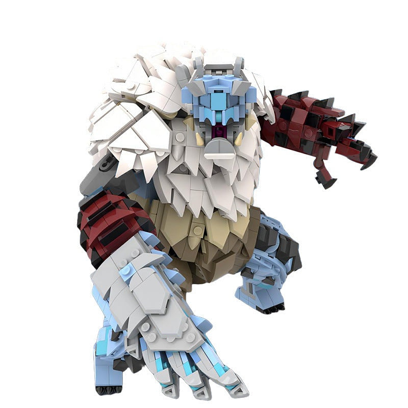 Icy Beast Monster MOC Building Kit | Frozen Fantasy Creature Model - 1