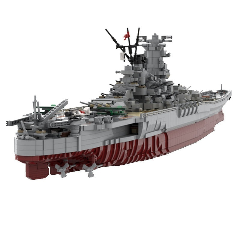 IJN Yamato 1:200 MOC Building Kit | WWII Battleship Display Model - 3