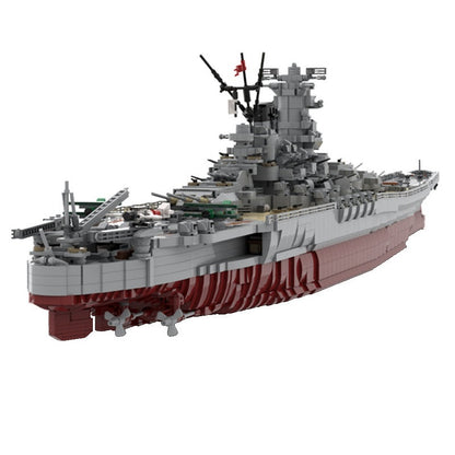 IJN Yamato 1:200 MOC Building Kit | WWII Battleship Display Model - 3