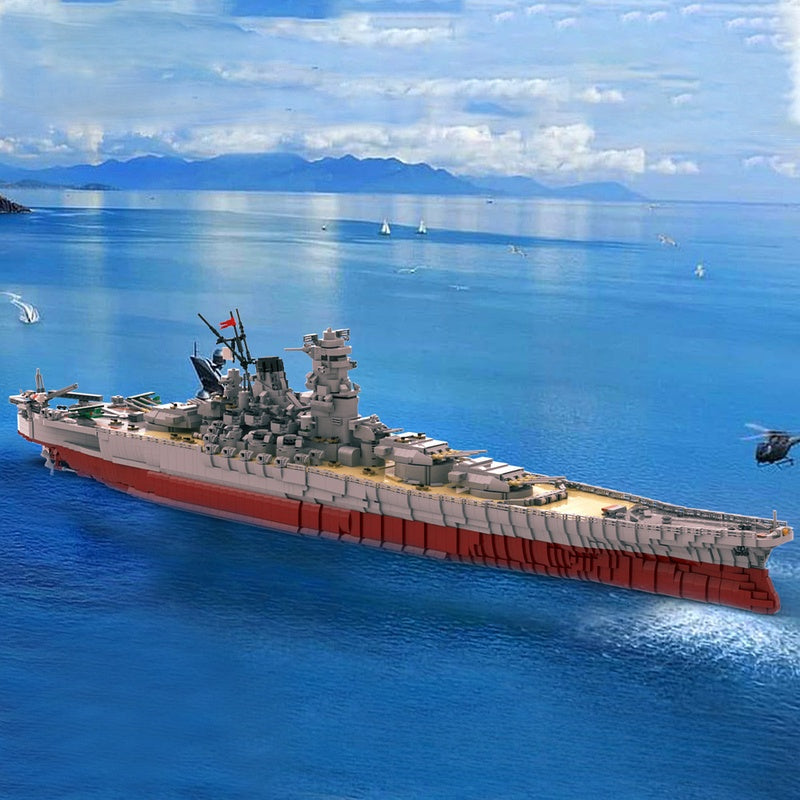 IJN Yamato 1:200 WWII Battleship Building Kit | LEGO-Compatible MOC - 1