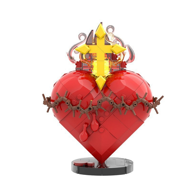 Illuminated Thorned Heart Display MOC Building Kit - 1