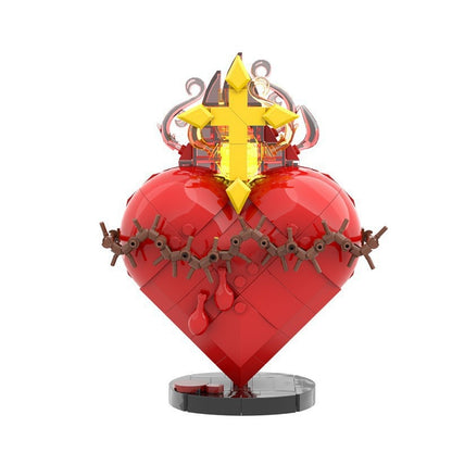 Illuminated Thorned Heart Display MOC Building Kit - 1