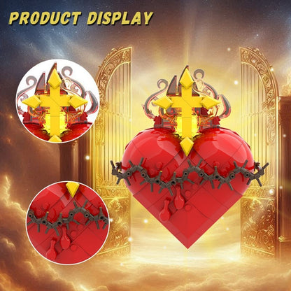 Illuminated Thorned Heart Display MOC Building Kit - 3